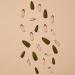 Buy Fall Press on Nails - Medium Almond Green Leaf Design - 24 Pcs Full Cover Glitter French Fake Nails for Women & Girls - Buy Online on GoSupps.com