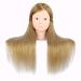 26 Mannequin Head with 50% Real Brown Hair | Long Straight Synthetic Hair | Cosmetology Training Head Doll with Clamp Stand | No Makeup 27 - Buy Online on GoSupps.com