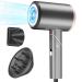 Hair Dryer, 1800W Blow Dryer, Ionic Hair Dryer with Diffuser, Foldable Handle Travel Hair Dryer, Constant Temperature Hair Care Without Damaging Hair Rose Gold
