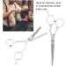 Hairdressing Shear Hair Cutting Barber Scissor 6.1 inch Stainless Steel Professional Haircut Thinning Scissor Portable Beginners Use for Families/Home/Pets/Barber Salon for Men and Women(Two-Piece) - Buy Online on GoSupps.com