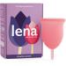 Lena Cup Reusable Menstrual Cup | Pink Large | Experienced and Advanced Cup Users | Tampon Pad and Period Disc Alternative | Feminine Care Hygiene Products Large Classic Pink