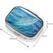 Ocean Water Printed Square Pill Box | Portable Travel Medicine Organizer - Buy Online on GoSupps.com