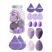 Beauty Sponge Blender Face Setting | Set Concealer Sponge for Face Makeup Beauty Sponge for Cream Powder Application purple