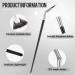Dingion 12-Piece Mascara Fan Brush Set for Natural Lifted Effects - Synthetic Fibre, Smooth Application, No Smudging or Clumping - Buy Online on GoSupps.com