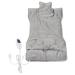 Shoulder & Back Heating Pillows - 4 Timers Large Flannel for Neck Relief - Winter Comfort (EU Plug 220-240V) - Silver Gray - Buy Online on GoSupps.com