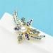 WIPPWER Pin Jewelry Gifts for Women Ladies Fashion Accessories Flower Brooch Blue Rhinestone Wedding Party Brooch Cardigan Jacket Coat Brooch Brooches & Pins - Buy Online on GoSupps.com
