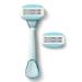 Dorco EVE 6 Razors for Women - Extra Close Shaving Kit with 6 Razor Blade Refills - Double 3 Curved Blades - Interchangeable Cartridge for Sensi - Buy Online on GoSupps.com