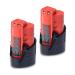 BatPower 2 Pack 48-11-2420 12V 3.0AH Compact Battery Replacement for Milwaukee 12V Battery M12 2.0Ah 2.5Ah 1.5Ah 48-11-2425 48-11-2430 48-11-2401 2 Pack 3AH 48-11-2420