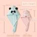 Cysocool Anti-Frizz Microfiber Hair Turban for Kids | Quick-Drying Soft Towel Hat for All Hair Types - S-Girl Pink Fox - Buy Online on GoSupps.com
