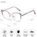 Shop ADEWU Cat Eye Glasses for Women - Stylish Blue Light Filter Frames Dark Pink | Chic Party Fake Glasses - Buy Online on GoSupps.com