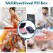 ACWOO Small Pill Tablet Cutter - Portable 2-in-1 Pill Splitter & Dispenser in Navy Blue - Ideal for Elderly, Children, Pets - Cut Small and Large Pills with Ease - Buy Online on GoSupps.com