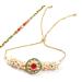 Ghasitaram Gifts Rakhis Online - Rakhi for Brother-T-26 Bhaiya Bhabhi Rakhi Rakhi Set only