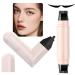 G n rique Makeup Fin Stencil Winged Makeup Pen with 2 - Cosmetic Template Quick-Drying Creamy Gel for Gift