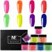 Neptune Dip Powder Nail Kit 8 colors, 1 OZ Per Jar, Colorful Dip Nail powder Set, No Top/Base Coat Activator,for French Manicure Home Salon, No Nail Lamp Need, Easy to Apply, Long-lasting Glitter(Shine)