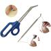 Long Handle Toenail Scissors for Seniors - Easy Reach Clipper for Thick Toe Nails with Ingrown Toenail File - Buy Online on GoSupps.com