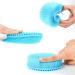 Set of 3 Silicone Body Scrubber Loofahs - Gentle Exfoliating Shower Brushes for Sensitive Skin - Buy Online on GoSupps.com