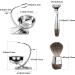 Grutti Razor Set - Deluxe Chrome & Wood Shaving Kit with Bowl Mach 3 Compatible Razor & Brush Stand - Premium International Shipping - Buy Online on GoSupps.com