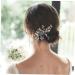 FRCOLOR Set of 3 Bridal Hair Jewellery Flower Hair Bridal Hair Clip Tiara Hair Pin Hair Accessories Made of Rhinestone Headpiece Made of Artificial Pearls European and American Accessories Comb - Buy Online on GoSupps.com