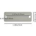 StayMax 25 Pack Stainless Steel Rectangle Stamping Blanks with Two Holes - Buy Online on GoSupps.com