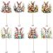 keonsatrz Easter Cupcake Topper 16PCS Watercolor Floral Easter Bunny Cupcake Topper Happy Easter Cupcake Topper for Easter Spring Party Supplies Rabbit Party Supplies - Buy Online on GoSupps.com