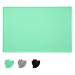 Moacc feed mats for dogs cats food base underlay silicone feed mats slipproof and waterproof for dog cat green paws pattern 47x30cm small green pods pattern