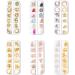 Nail Art Metal Rivet Chains Mixed Design DIY Nail Decoration Accessories 12 Grids for Women Style2 Nail Art Decorations Chains - Buy Online on GoSupps.com
