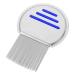 Stainless Steel Lice Removal Comb Reusable Metal with Spiral Grooves for Kids Adults Pets Head Lice Treatment