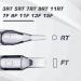 Autdor 100Pcs Disposable Tattoo Tips Mixed for Various Needle Sizes | Sterilized Plastic Tattoo Tips | Round/Flat Mixed-2 - Buy Online on GoSupps.com