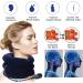 Cervical Neck Traction Device - Neck Support & Pain Relief for Cervical Spine - Adjustable Neck Pull Bandage - Blue - Buy Online on GoSupps.com