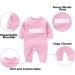 Culbutomind Baby Twins Bodysuits Double Trouble Romper Set with Hat - Pink, 0-3 Months - Buy Online on GoSupps.com