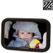 ZYBUX Back Seat Baby Mirror - Premium Black Frame for Rear Facing Child Seat - Shatterproof Design for Peace of Mind - Buy Online on GoSupps.com