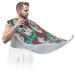Beard Bib Apron Beard Bib Hair Catcher for Men Shaving and Trimming Non-Stick Waterproof Beard Cape Grooming Cloth Skull Flowers Paint