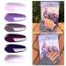 Vishine Gel Nail Polish Kit - 6 Colors Purple Series | Violet Lilac & Grape Nail Gel for DIY Home Manicure - Buy Online on GoSupps.com