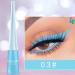 Matte Light Shiny Smoky Eyes Eyeshadow & Waterproof Glitter Liquid Eyeliner - Sky Blue | Afazfa - Buy Online on GoSupps.com