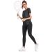 Shop Deaviya Women's Sport T-Shirt | Yoga & Fitness Tops | Casual Round Neckline | Loose Fit Side Split Black M - Buy Online on GoSupps.com