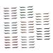 Mikinona 40 pairs Fashion Reusable Eyeliner for Stickers Eyes Winged Tapes Tool Double Makeup Glitter