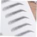 OHPHCALL 2pcs 3d Eyebrow Stickers Maquillaje Para Cejas Hairlike 6d Eyebrow Sticker Kits 3d Stickers Black - Buy Online on GoSupps.com