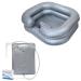 Inflatable Hair Washing Basin and Bedside Shower Bag Bundle for Easy Hair Washing in Bed. Ideal for Bedridden & Elderly. Portable Shampoo Bowl is Easy to Use & Convenient