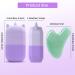 Buy Loucky Ice Roller & Gua Sha Set Purple Silicone Facial Tools for Puffiness & Fine Lines | International Shipping Available - Buy Online on GoSupps.com
