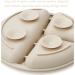 Buy Pandaear 3-Piece Silicone Baby Plate Set - Suction Cup BPA-Free Divided Dishes in Pink Green & Red - Slide-Resistant & Perfect for BLW - Buy Online on GoSupps.com