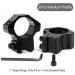 LONSEL 1'' Dovetail Scope Rings - High & Medium Profile 1 Inch Mount Rings for 11mm Rails (4 Pack) - Buy Online on GoSupps.com