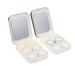 Gatuida Plastic Container 2 Sets Colored Contact Lenses Mirror Film Pp Eyes Travel Package Stand Portable Lens Case