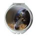 Mirror Compact Mirror Dog Pet Animal Cuddles Love Beast Black And White pocket mirror portable mirror