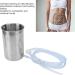 Xcello Enema Set - 1L Stainless Steel for Colon & Liver Cleansing | Versatile Coffee Enema Kit for Birth Preparation | International Shipping Available - Buy Online on GoSupps.com