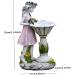 Solar Fairy Statue Solar Fairy Garden Ornaments Outdoor Solar Lights Fairy Figurine Resin Angel Garden Ornaments for Patio Yard Lawn Porch Decor - Buy Online on GoSupps.com