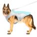 Dog cooling vest dog cooling coat fit dog harness adjustable cooling dog jacket for small medium and large dog breeds absorbent & cool dog vest for sports hot weather summer (L-blue) Blue L
