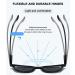 Abetos Reading Glasses with Sun Protection | Tinted Sunglasses for Men & Women | Blue Light Filter & Spring Hinges | Black 1.5x Reading Aid - Buy Online on GoSupps.com