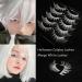 Buy White Cat Eye Wispy Spiky False Eyelashes | 5 Pairs | Natural Anime Cosplay & Halloween Lashes - MQ15 - Buy Online on GoSupps.com