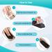 Haofy Gel Heel Pillow for Heel Spurs - 2 Pairs Orthopedic Insoles for Achilles Support - Over Supination & Pronation - Black (4 Pack) - Buy Online on GoSupps.com
