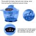 Electric Hair Coloring Bowl - Automatic Mixer Blender for Hair Dye Cream - Blue - Buy Online on GoSupps.com